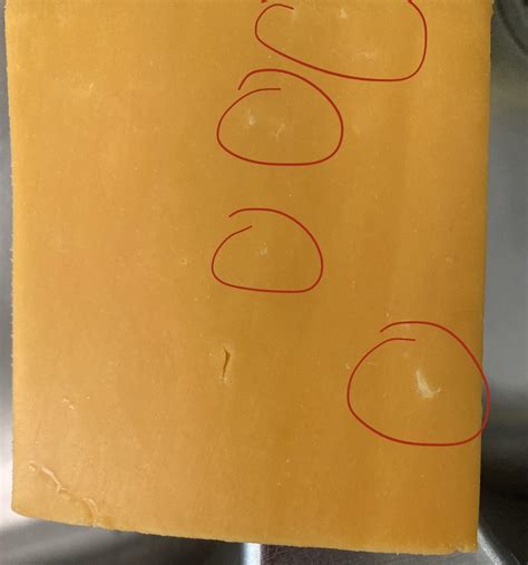 White Spots On Cheddar Cheese Slices Is This Mold Rfoodsafety