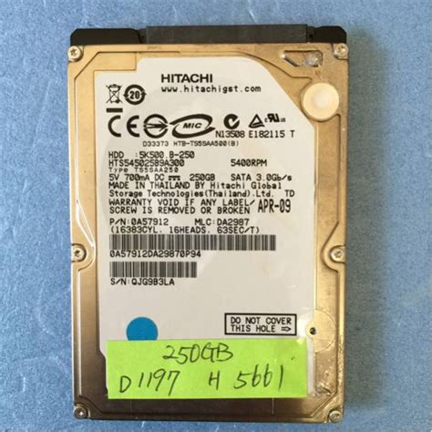 SATA HITACHI HTS545025B9A300 2.5インチHDD 250GB 正常(200GB～)｜売買されたオークション情報 ...