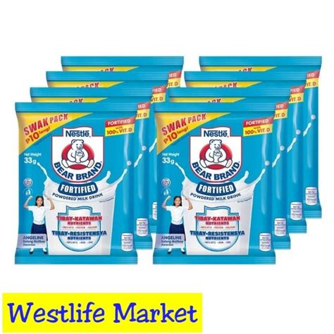 Bear Brand Fortified Swak Pack 33g X 8 S Shopee Philippines