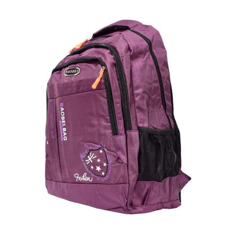 Mochila Escolar Con Cierres 48 X 29 X 16 Cm Morado Buytiti