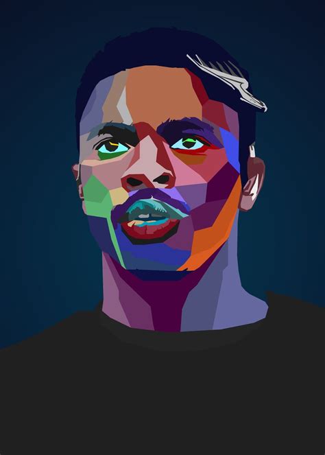 Vince Staples Rapper Poster Picture Metal Print Paint By Nguyen