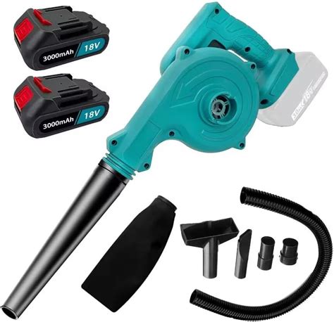 Cordless Leaf Blower And 2 In 1 Compact Vacuums With 2x 3000mah Batteries And Charger For Lawn