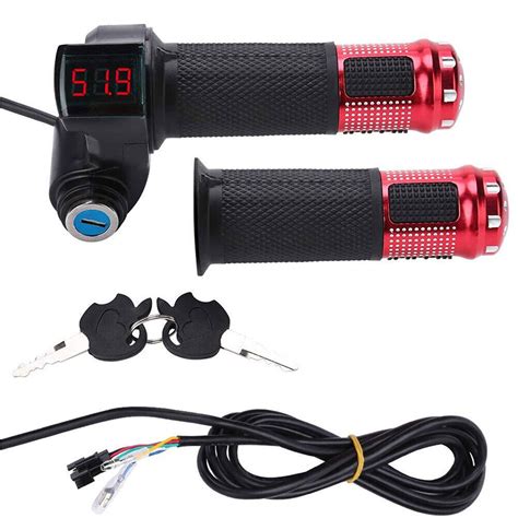 Lcd Display E Bike Throttle Grip Electric Bicycle Scooter Twistthrottle