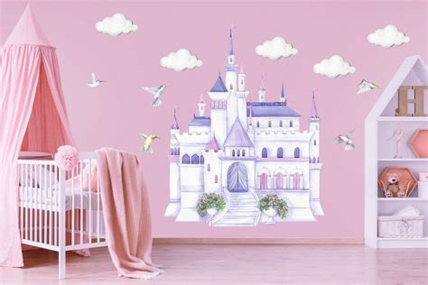 Disney Princess Castle Decal Set Removable Wallpapers Wall Stickers