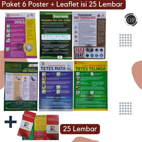 Jual Paket Poster Penggunaan Obat Leaflet Pio Farmasi Apotek