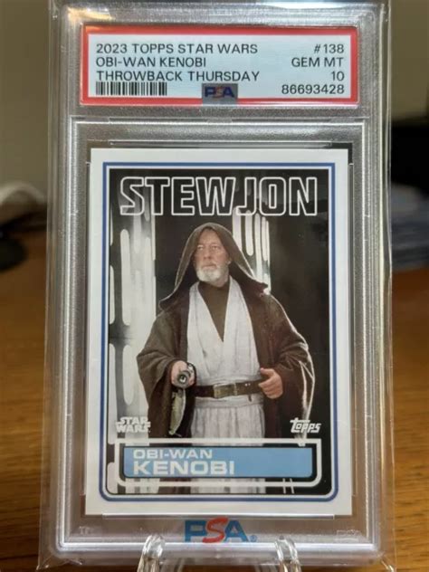 Obi Wan Kenobi Topps Throwback Thursday Star Wars Psa Pop