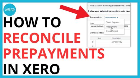 How To Reconcile Prepayments On Xero Quick Guide Youtube