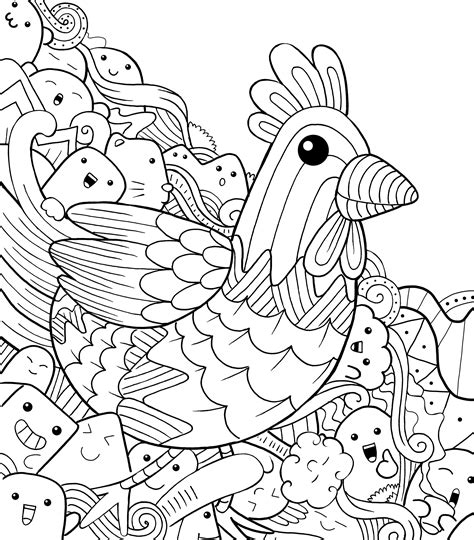 50 Cute Animal Doodles Clipart, Png Graphics Instant Download for Commercial Use or Coloring - Etsy