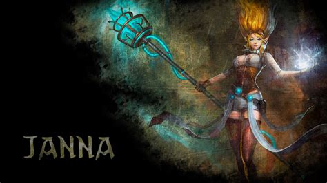 Janna League Of Legends Wallpaper Janna Desktop Wallpaper