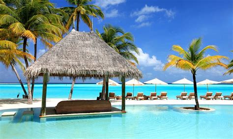 1920x1080px 1080p Free Download Paradise Resort Sunlounger Isle