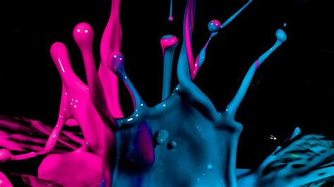 Pink Blue Paint Splash Hd Abstract Wallpapers Hd Wallpapers Id