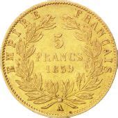 Second Empire Francs Or Napol On Iii T Te Nue Grand Module