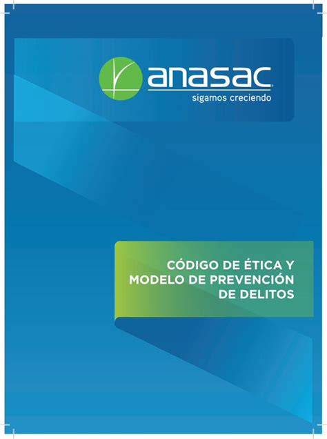 Pdf C Digo De Tica Y Modelo De Prevenci N De Delitos Instituciones