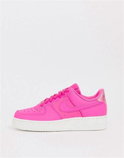 Nike Air Force 1 07 Hot Pink Trainers Asos Pink Nike Shoes Pink Sneakers Outfit Pink Sneakers