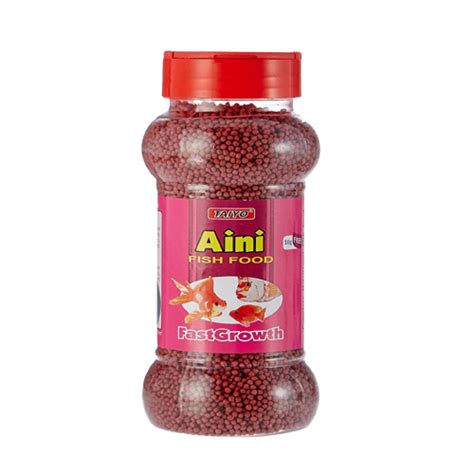 TAIYO Aini Fish Food Dry Adult | Young Fish Food | 100g+10g Free