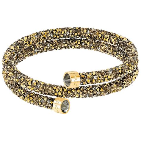 Bracelet Swarovski Crystaldust Double 5373047 5348103 Gold Color