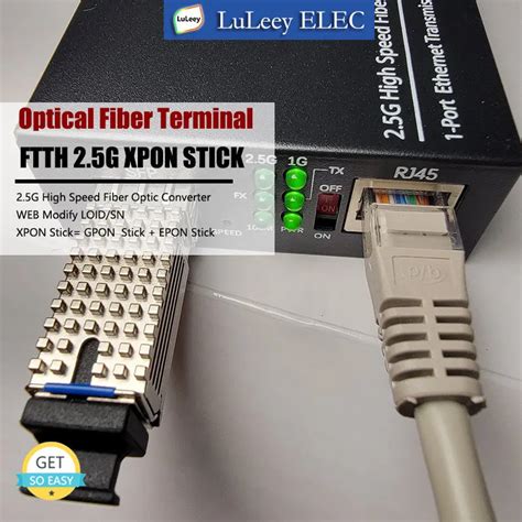 Медиаконвертер 2,5G GPON SFP ONU Stick SC коннектор MAC/SN/LOID DDM pon ...