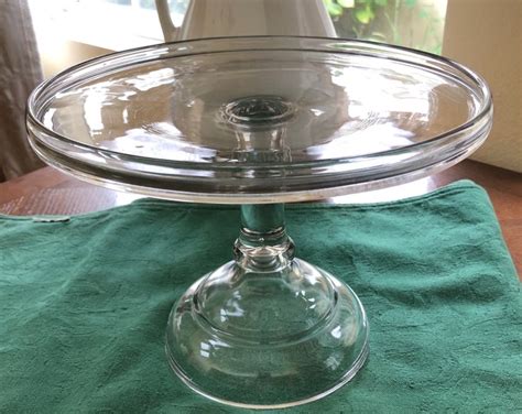 Antique Glass Large Pedestal Cake Stand Eapg Central Glass Co 544 Classic Bakery Style