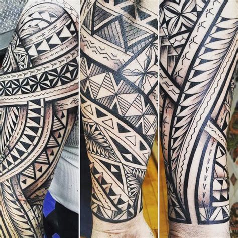 Traditional Tongan full sleeve. Steve Ma-Ching. Western Tattoo Studio. New Lynn, Auckland, New ...