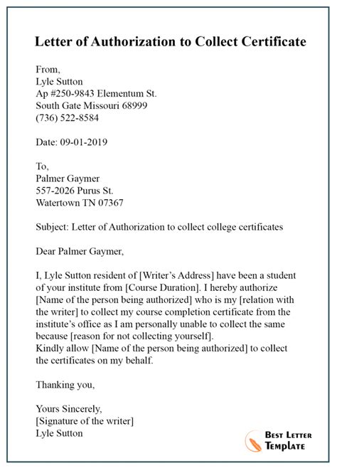 21 Free Authorization Letter Sample Template And Examples 2022