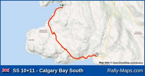 Ss Calgary Bay South Stage Map Tour Of Mull Rally