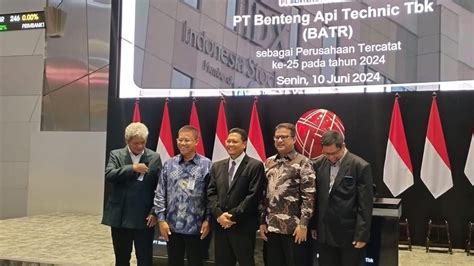 Benteng Api Technic BATR Resmi Melantai Di Bursa Harga Saham Langsung