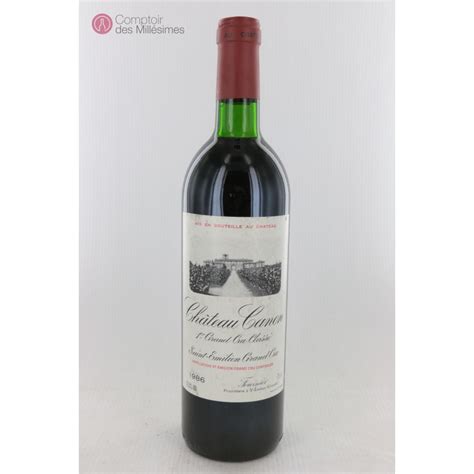 Château Canon 1986 Saint Emilion Premier Grand Cru Classé B Prix