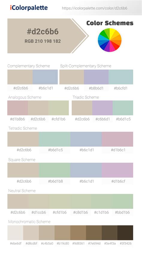 Stark White Color D2c6b6 Information Hsl Rgb Pantone