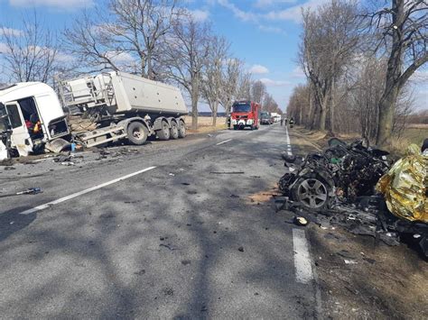 Śmiertelny wypadek w Wólce Lipowej Krajowa trasa numer 79 była