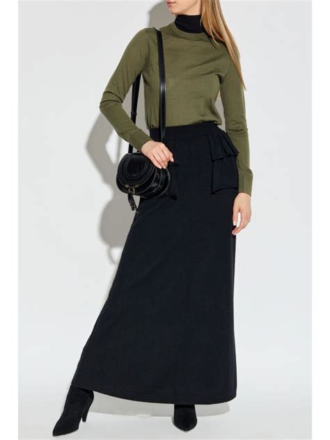 Lisa Yang Layered Cashmere Maxi Skirt Black Farfetch