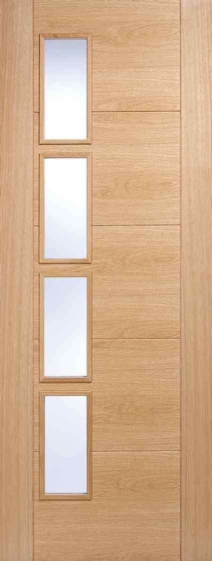 Lpd Vancouver L Offset Pre Finished Oak Clear Internal Glazed Door