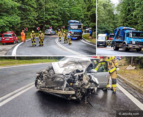 Kolizja Na Krajowej Tr Jce Jelonka Wiadomo Ci Szklarska Por Ba