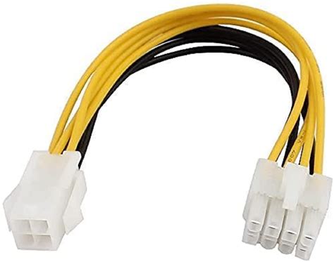 Buy Hrtronics 4 Pin Male To 8 Pin Female Atx Cpu Power Connector Extension Cable Adapter Cpu