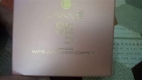 Lakme 9to5 Flawless Matte Complexion Compact Review YouTube