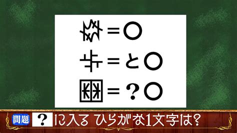 ひらめきクイズ 簡単