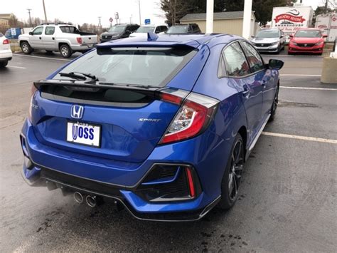 Blue 2019 Honda Civic Sport