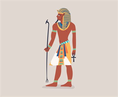 Colorful Pharaoh Drawing Vector Art & Graphics | freevector.com