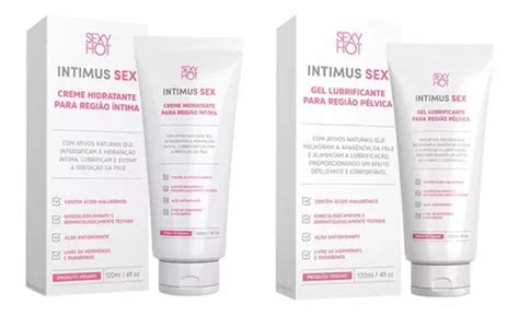 Kit Hidratante Para Regiao Intima E Gel Lubrificante Intimus