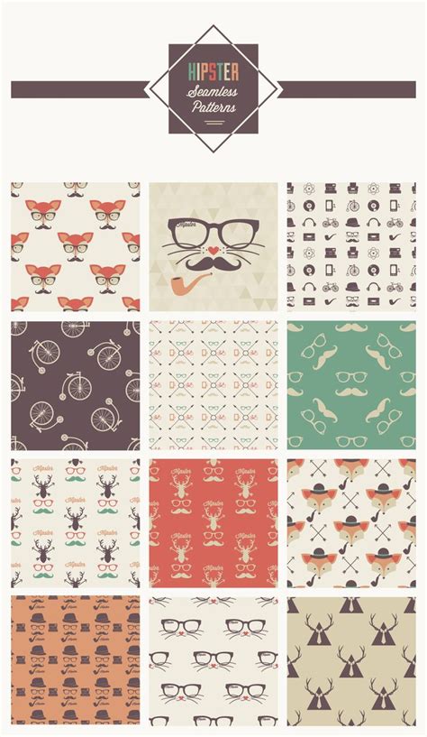 Exclusive Free Hipster Seamless Patterns From Vecteezy Graphicsfuel