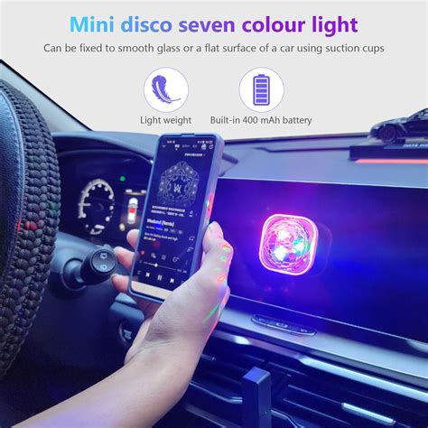 Mini Bracelet Disco Lights Sound Control 400mah Led Stage Light For