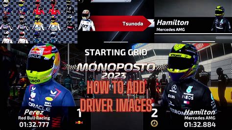 Monoposto How To Add Driver Images Youtube