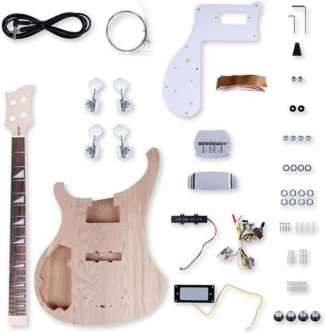 Buy Leo Jaymz Diy Electric Bass Guitar Kits For Lefthand Ash Body Maple Neck And Rosewood