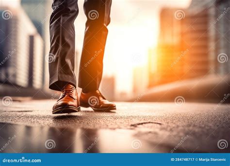 Boy Walking To Goal On Stairway To Heaven Stock Image Cartoondealer