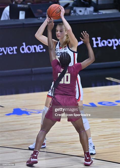 Uconn Huskies Forward Dorka Juhasz Looks To Pass While Florida State News Photo Getty Images