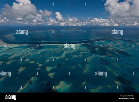 Aerial View Of Hardy Reef Home To The Heart Reef In The Great Barrier