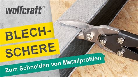 Blechschere Zum Schneiden Von Metallprofilen Wolfcraft YouTube