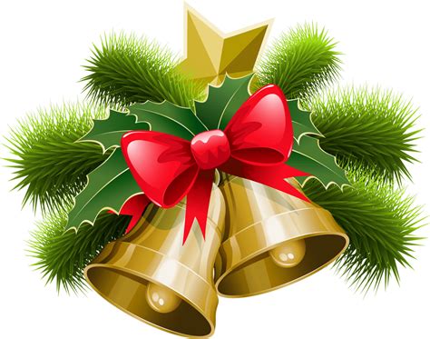 Gold Merry Christmas Bell Png Pic