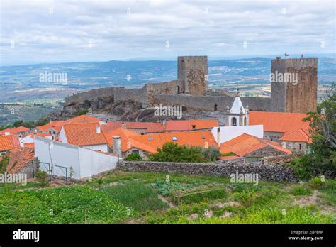 Old Castle In Linhares Portugal Stock Photo Alamy