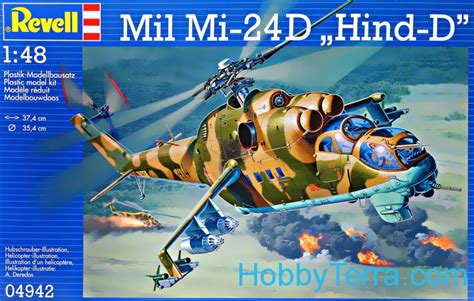 Mil Mi 24 Hind D Helicóptero Em Escala 148 Revell 04942