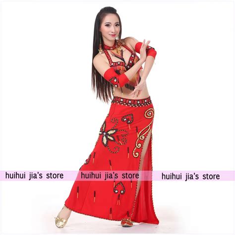 Sexy Belly Dance Costumes Stage Performances Indians Dress Set Oriental